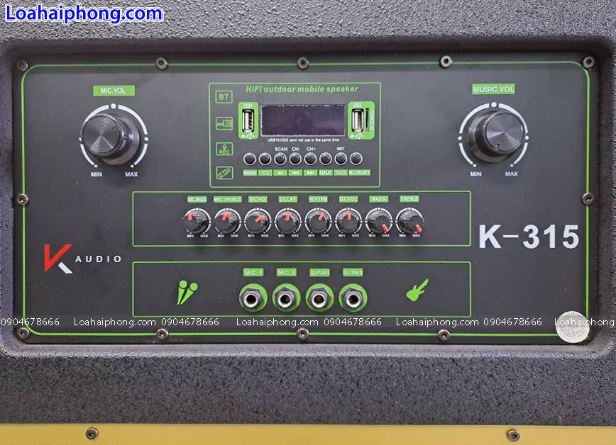 Kaudio K315 bảng điều chỉnh âm thanh micro và nhạc